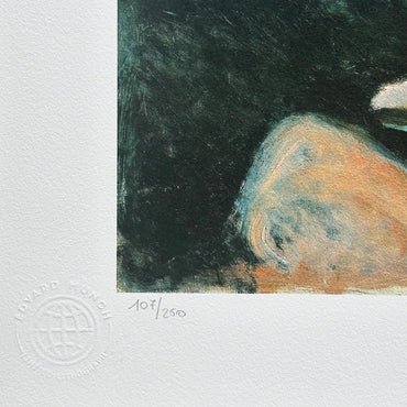 Genummerde editie EDVARD MUNCH "Melancholy" Gesigneerd - Certificaat - Limited lithografie - Noorse kunstenaar - after
