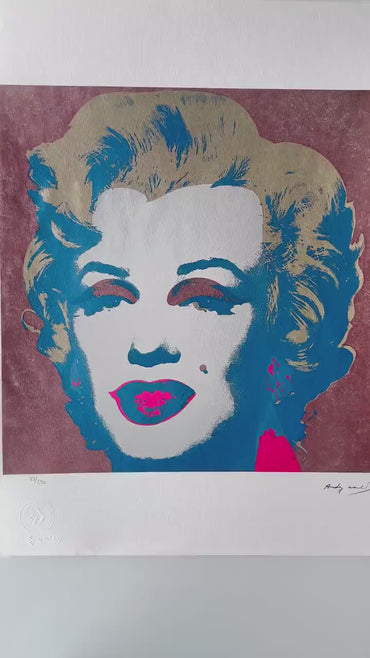 Genummerde editie ANDY WARHOL Marilyn Monroe Gesigneerd - Certificaat - Leo Castelli - Pop art -- lithograph