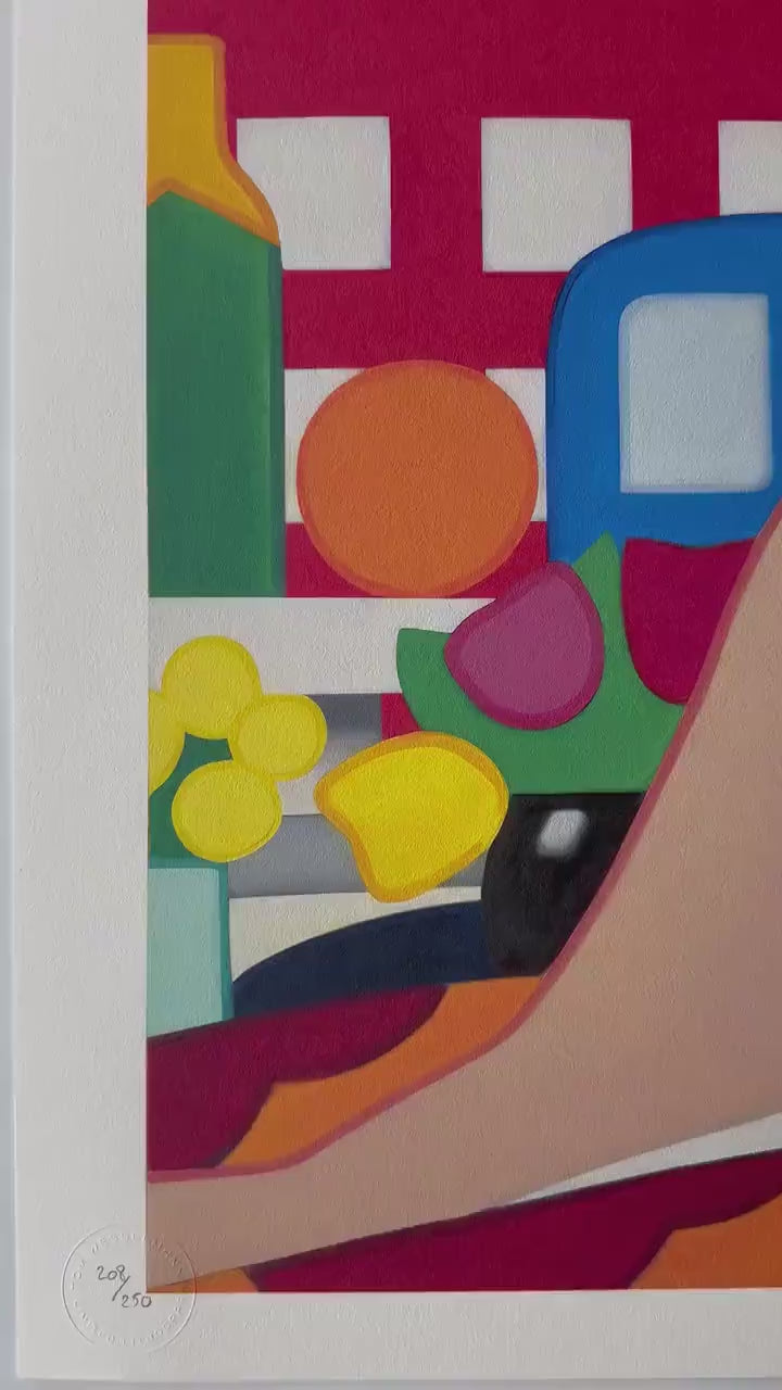 Genummerde editie TOM WESSELMANN Sunset Nude - Certificaat - Limited lithografie  - Pop art --
