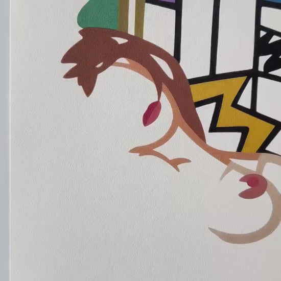 Genummerde editie TOM WESSELMANN Monica nude with lichtenstein - Certificaat - Limited lithografie  - Pop art --