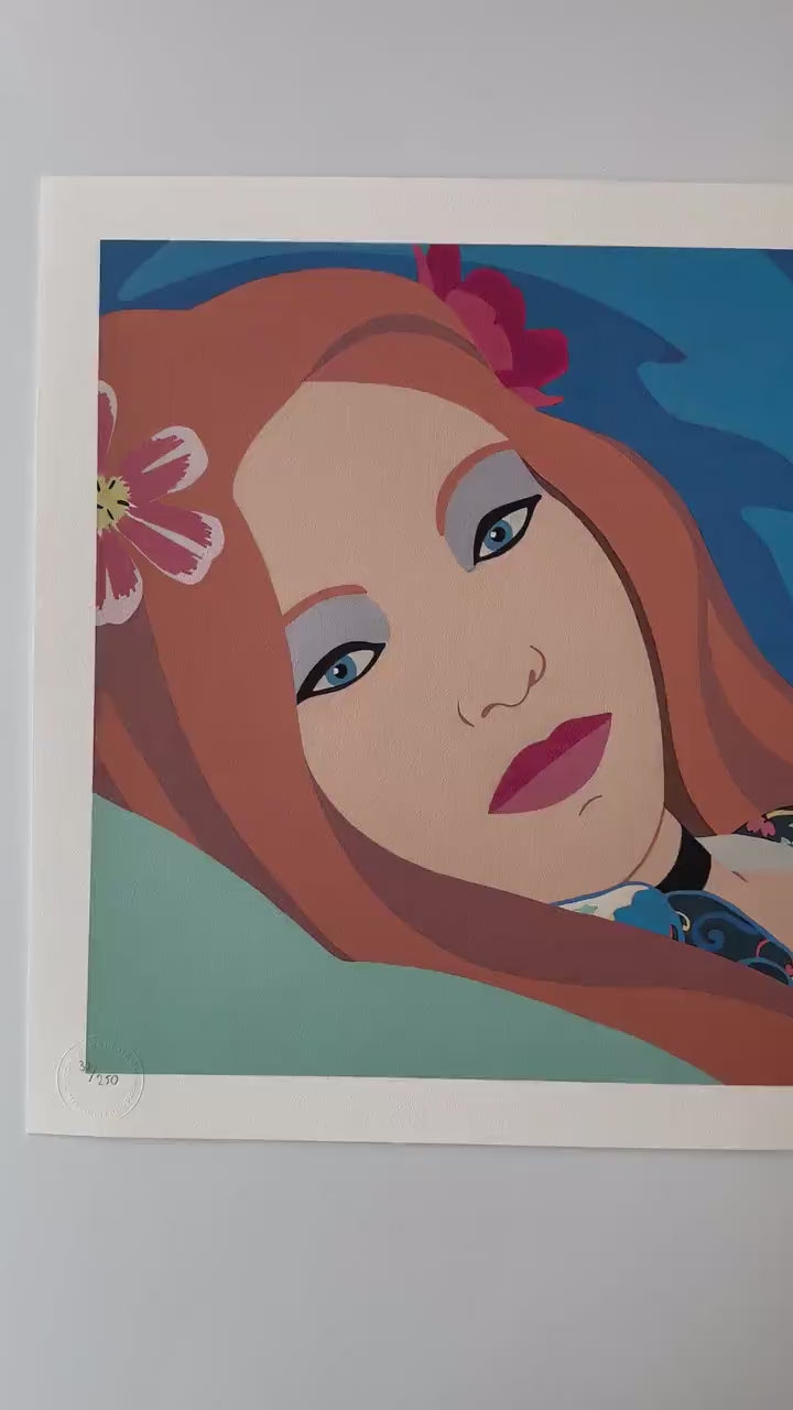 Genummerde editie TOM WESSELMANN Lulu - Certificaat - Limited lithografie  - Pop art --